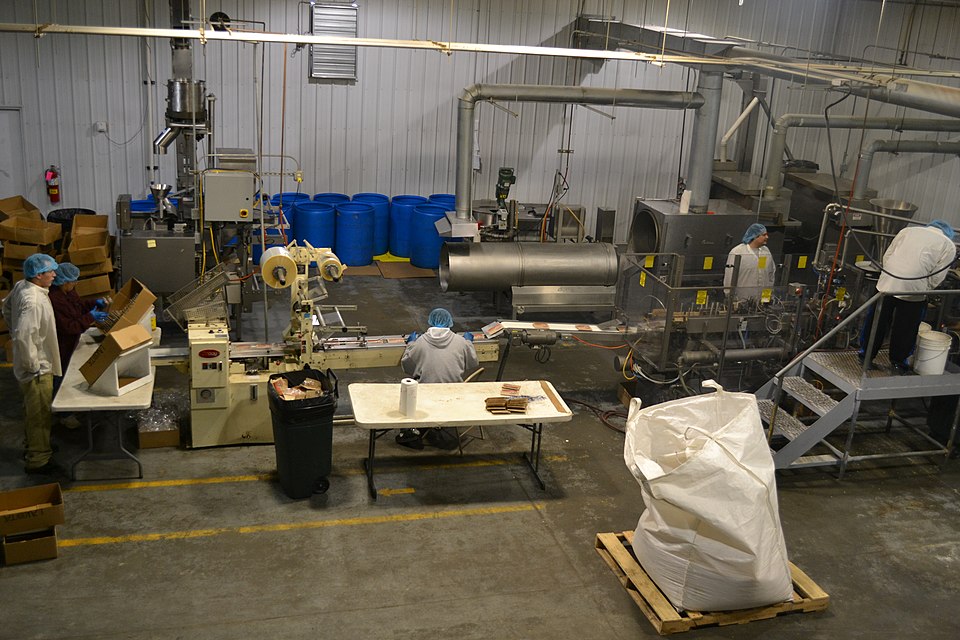 Food manufacturing processing plant